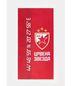 STEFAN plažni peškir za decu 70x140 Crrvena Zvezda Kordinate