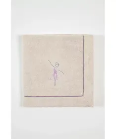 STEFAN pokrivač od frotira sa vezom balerina 80x120 cm