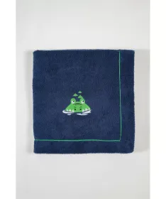 STEFAN pokrivač od frotira sa vezom krokodil 80x120 cm