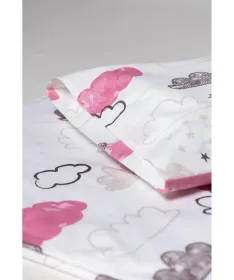 STEFAN posteljina za bebe 2/1 oblak roze