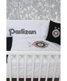 STEFAN posteljina za bebe 7 delni Partizan