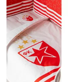 STEFAN posteljina za bebe sa ogradicom Crvena Zvezda digitalna