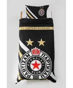 STEFAN posteljni set (navlake) za dečiji krevet 2 u 1 Partizan 140x200 - 820-zlato