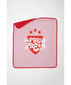 STEFAN prekrivač Crvena Zvezda interlok roze 80x90