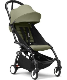 Stokke Yoyo3 kolica za bebe Crni ram 6m+ Olive