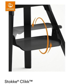 Stokke CLikk drvena hranilica za bebe Midnight Black