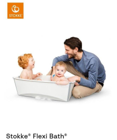 Stokke Flexi Bath set X-Large (sklopiva kadica i kupko) Transparent Blue V2