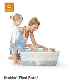 Stokke Flexi Bath set X-Large (sklopiva kadica i kupko) Transparent Green V2