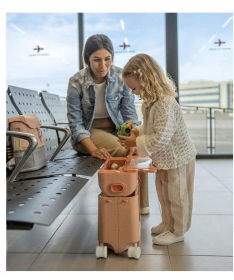 Stokke Jetkids Bedbox kofer za decu + Ranac Coral Pink