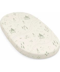 Stokke Sleepi V3 čaršav za sleepi krevet - Sage Green Map ocs