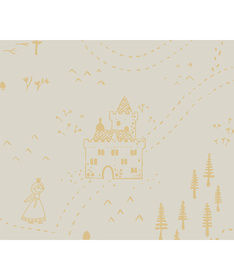 Stokke Sleepi V3 čaršav za sleepi krevet - Sunset Yellow Map ocs