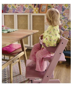 Stokke Tripp Trapp Drvena hranilica za decu - Heather Mauve