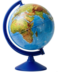 Svetleći globus fizičko-politički prečnik 26 cm na srpskom jeziku - 34818