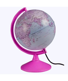 Svetleći globus prečnik 20 cm na engleskom jeziku Pink - 34815