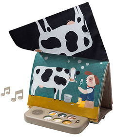 Taf Toys edukativna knjiga za bebe sa zvukovima Farm Musical Tummy Time Book 22114156