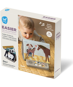 Taf Toys edukativna knjiga za bebe sa zvukovima Farm Musical Tummy Time Book 22114156