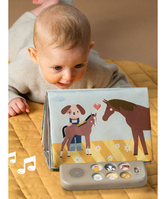 Taf Toys edukativna knjiga za bebe sa zvukovima Farm Musical Tummy Time Book 22114156