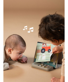 Taf Toys edukativna knjiga za bebe sa zvukovima Farm Musical Tummy Time Book 22114156