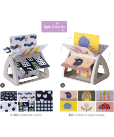 Taf Toys edukativna knjiga za bebe Spin&Rattle 22114100