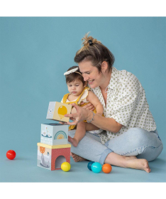 Taf Toys edukativne kocke za bebe North Pole Ball Drop Stacker 22114075 22114075