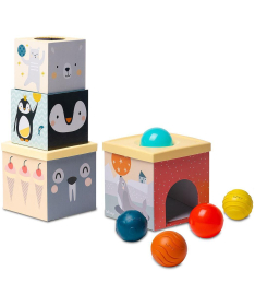 Taf Toys edukativne kocke za bebe North Pole Ball Drop Stacker 22114075 22114075