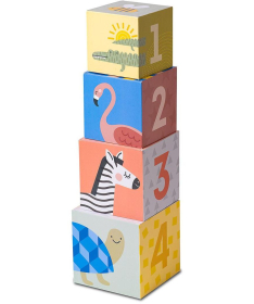 Taf Toys edukativne kocke za bebe Savannah Sort&Stack 22114074