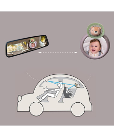 Taf Toys igračka za bebe za auto sa ogledalom Savannah 22114115