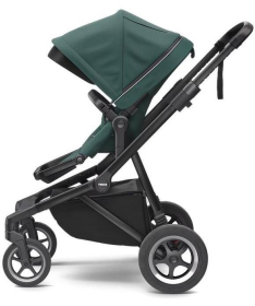 THULE Sleek kolica za decu sa crnim ramom Mallard Green