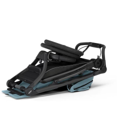 THULE Urban Glide 3 dečija kolica sa crnim ramom Mid blue