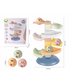 Tobogan sa lopticama edukativna igračka za bebu