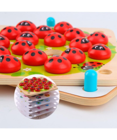 Tooky toy drvena igračka za decu igra Memorije Bubamarice - A058572