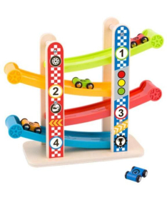 Tooky toy drvena igračka za decu Toranj sa autićima - A058554