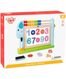 Tooky Toy drvena igračka za decu Tabla za računanje Elephant - A071170