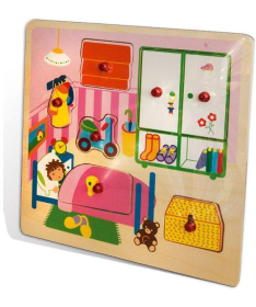 Umetaljka dečija soba drvena edukativna igračka za decu - 11960