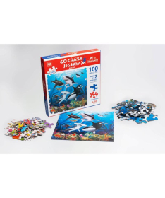 UnikPlay šašave puzzle za decu Podvodni svet 100 delova - A077500