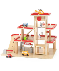 Viga drvena parking garaža igračka za decu 1041868