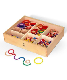 Viga Kružići u kutiji drvena igračka ze decu - 5367