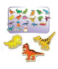 Viga magnetna drvena slagalica Dinosaurusi - 12866