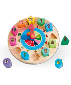Viga sat umetaljka drvena edukativna igračka za decu - 5371