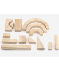 Viga set Matematički blokovi 42 komada drvena edukativna igračka za decu - 32797
