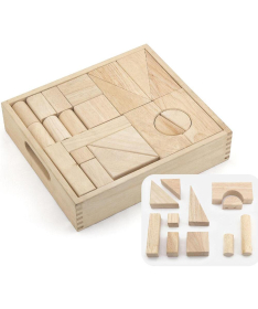 Viga set Matematički blokovi 48 komada drvena edukativna igračka za decu - 32799